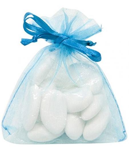 Sachet Organdi uni Turquoise Sachet de  piees 