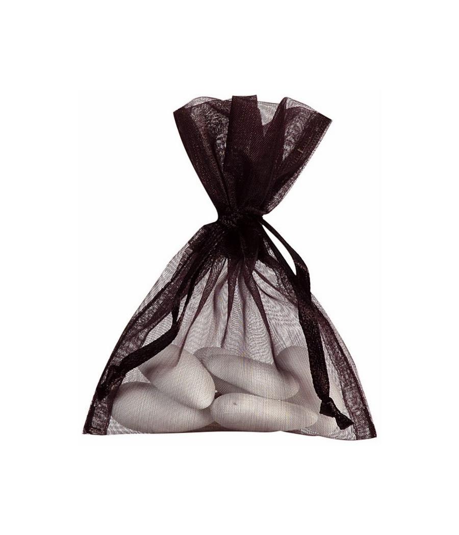 Sachet Organdi uni Noir Sachet de  piees 