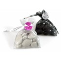 Sachet Organdi uni Noir Sachet de  piees 