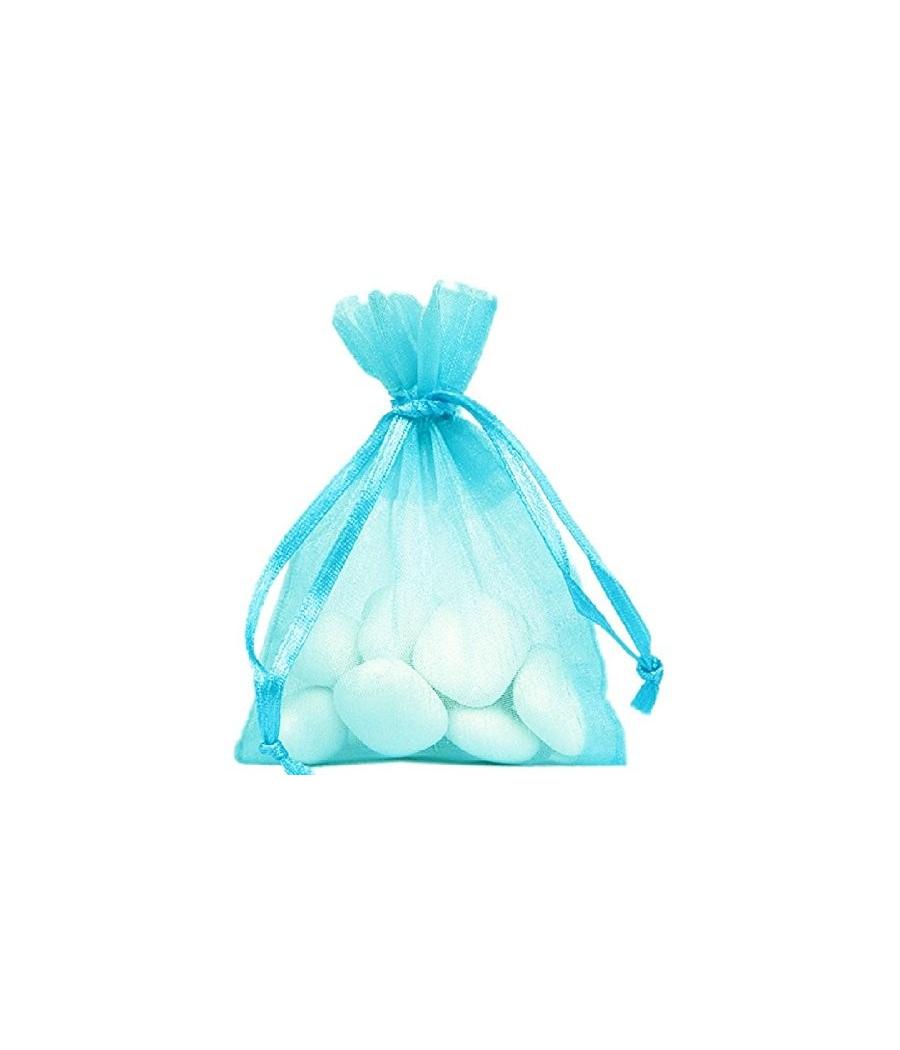 Sachet Organdi uni Ciel (Sachet de 10 pièces)