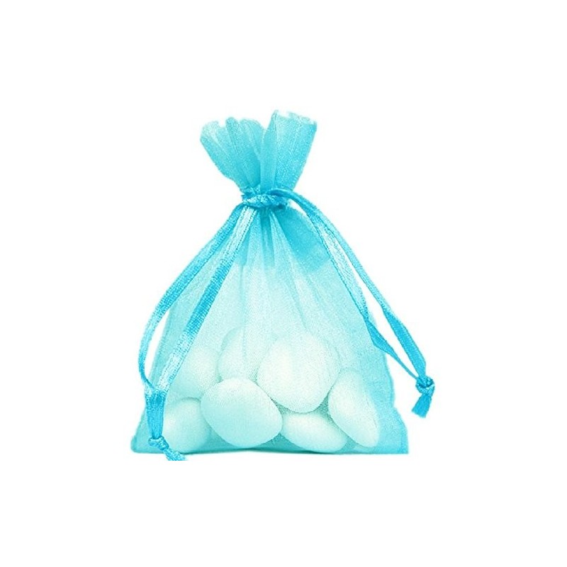 Sachet Organdi uni Ciel (Sachet de 10 pièces)