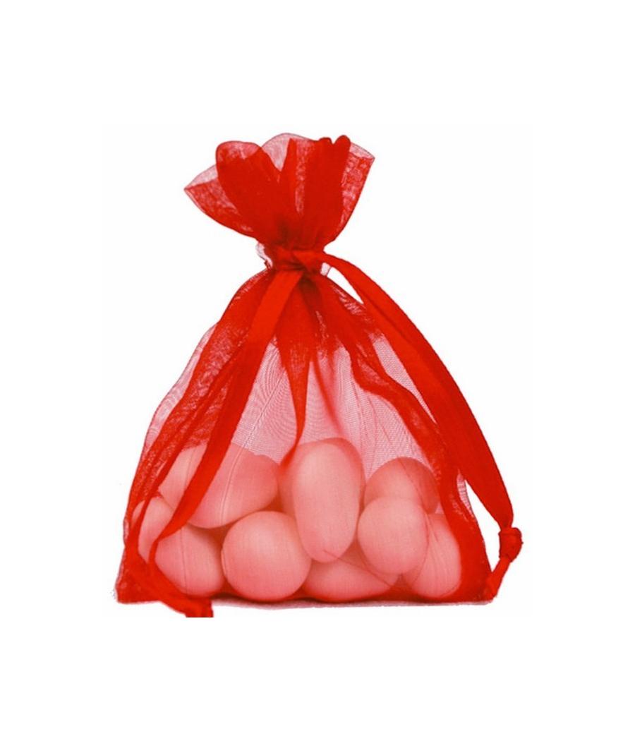 Sachet Organdi uni Rouge (Sachet de 10 pièces)