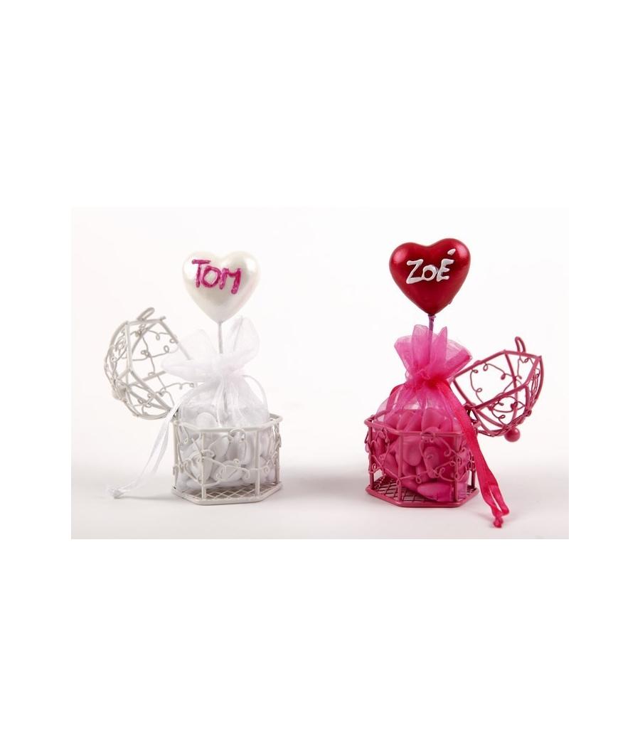 Sachet Organdi uni Rouge Sachet de  piees