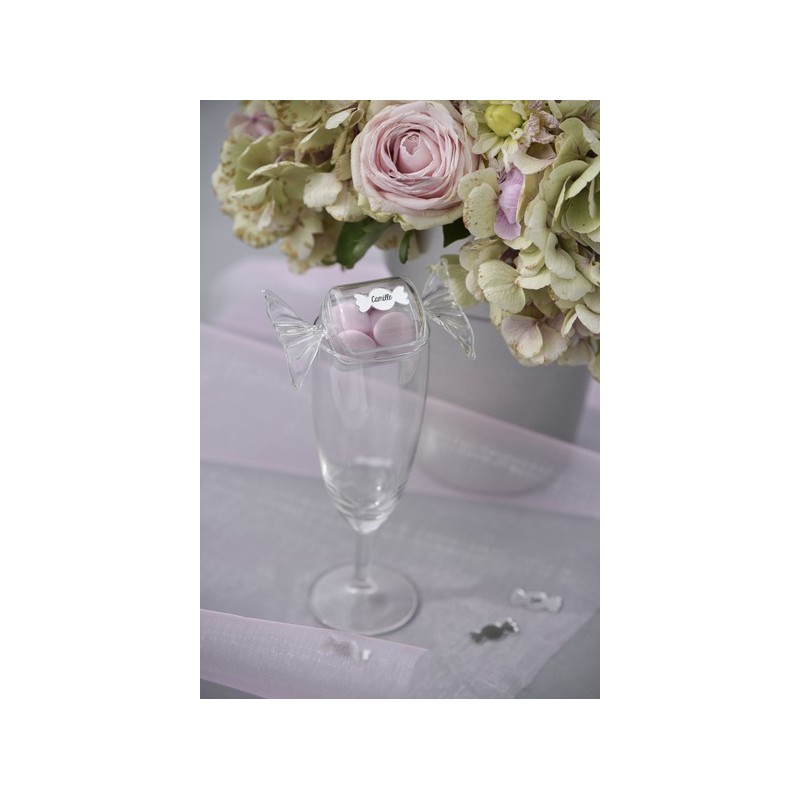 Boîte bonbon rectangulaire Transparent (Sachet de 4 pièces)