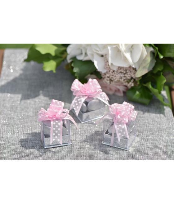 BoÃ®te Cube Fuchsia Sachet de  piees 