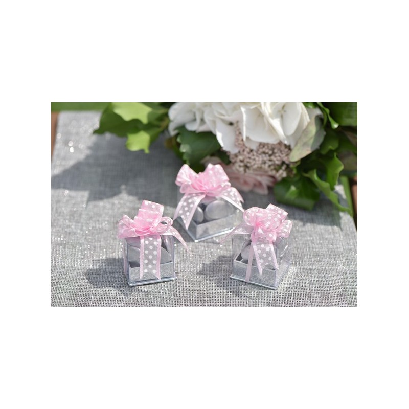 BoÃ®te Cube Fuchsia Sachet de  piees 