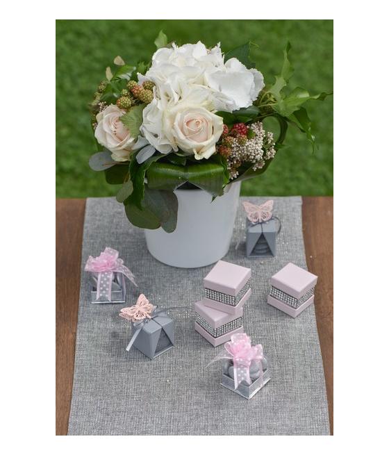 BoÃ®te Cube Fuchsia Sachet de  piees 