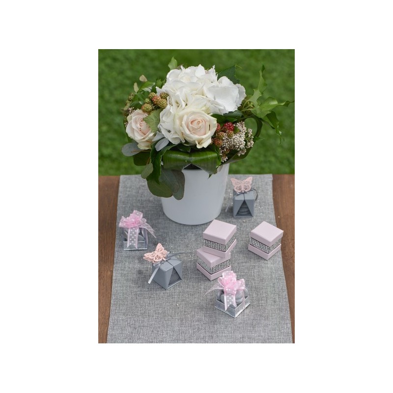 BoÃ®te Cube Fuchsia Sachet de  piees 