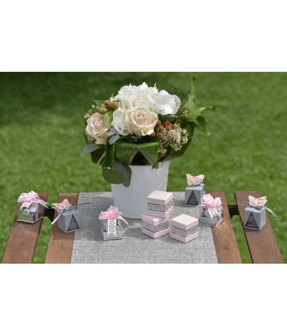 BoÃ®te Cube Fuchsia Sachet de  piees 