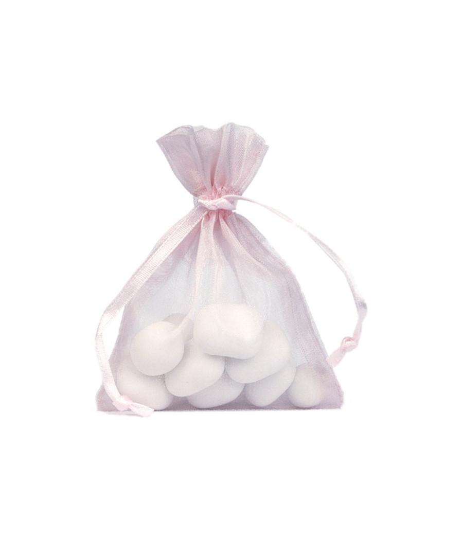 Sachet Organdi uni Rose (Sachet de 10 pièces)