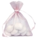 Sachet Organdi uni Rose (Sachet de 10 pièces)