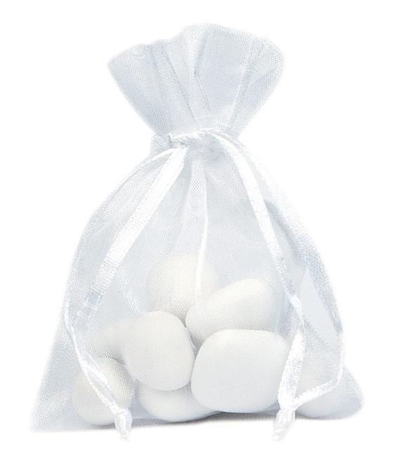 Sachet Organdi uni Blanc (Sachet de 10 pièces)