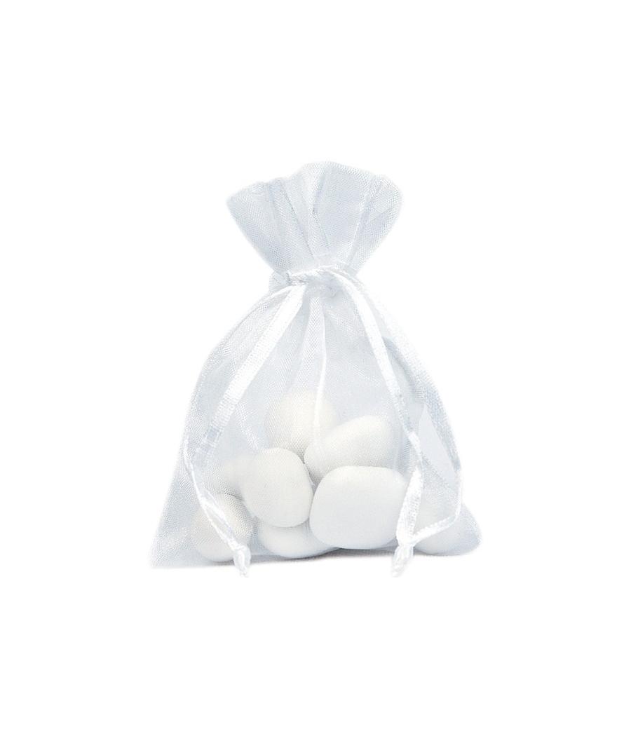 Sachet Organdi uni Blanc (Sachet de 10 pièces)