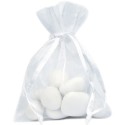 Sachet Organdi uni Blanc (Sachet de 10 pièces)