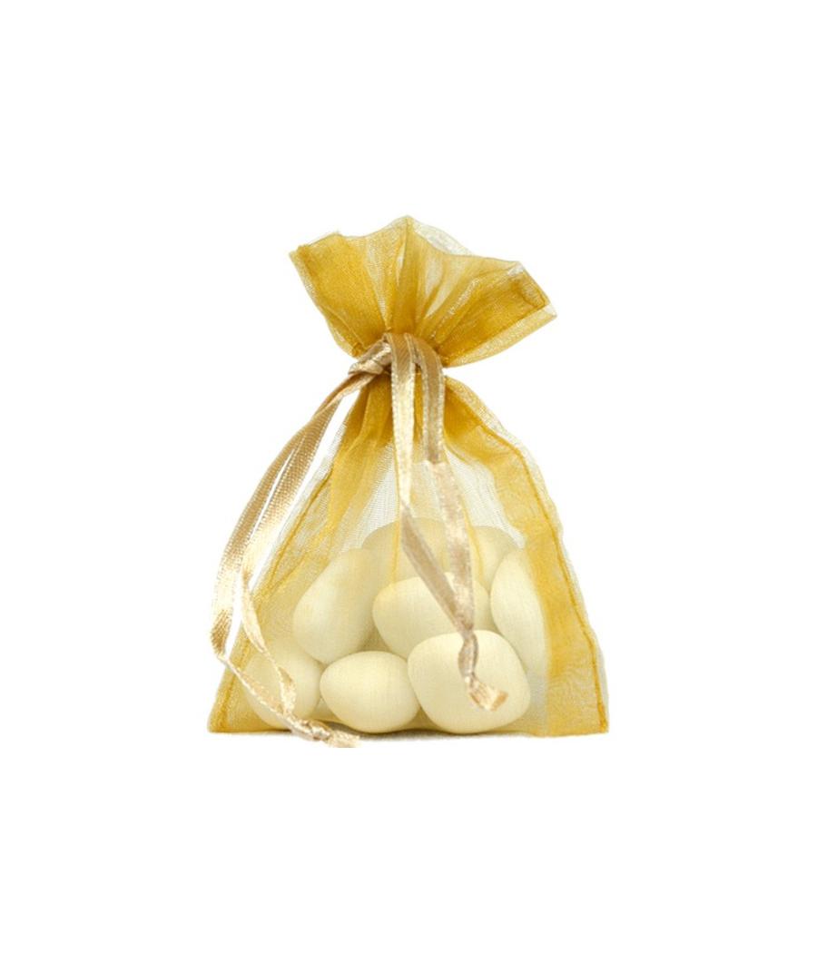 Sachet Organdi uni Or (Sachet de 10 pièces)