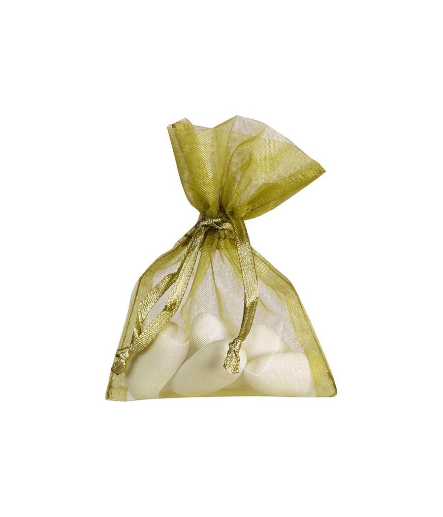 Sachet Organdi uni Chartreuse (Sachet de 10 pièces)