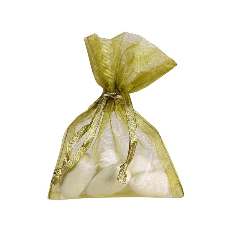 Sachet Organdi uni Chartreuse (Sachet de 10 pièces)