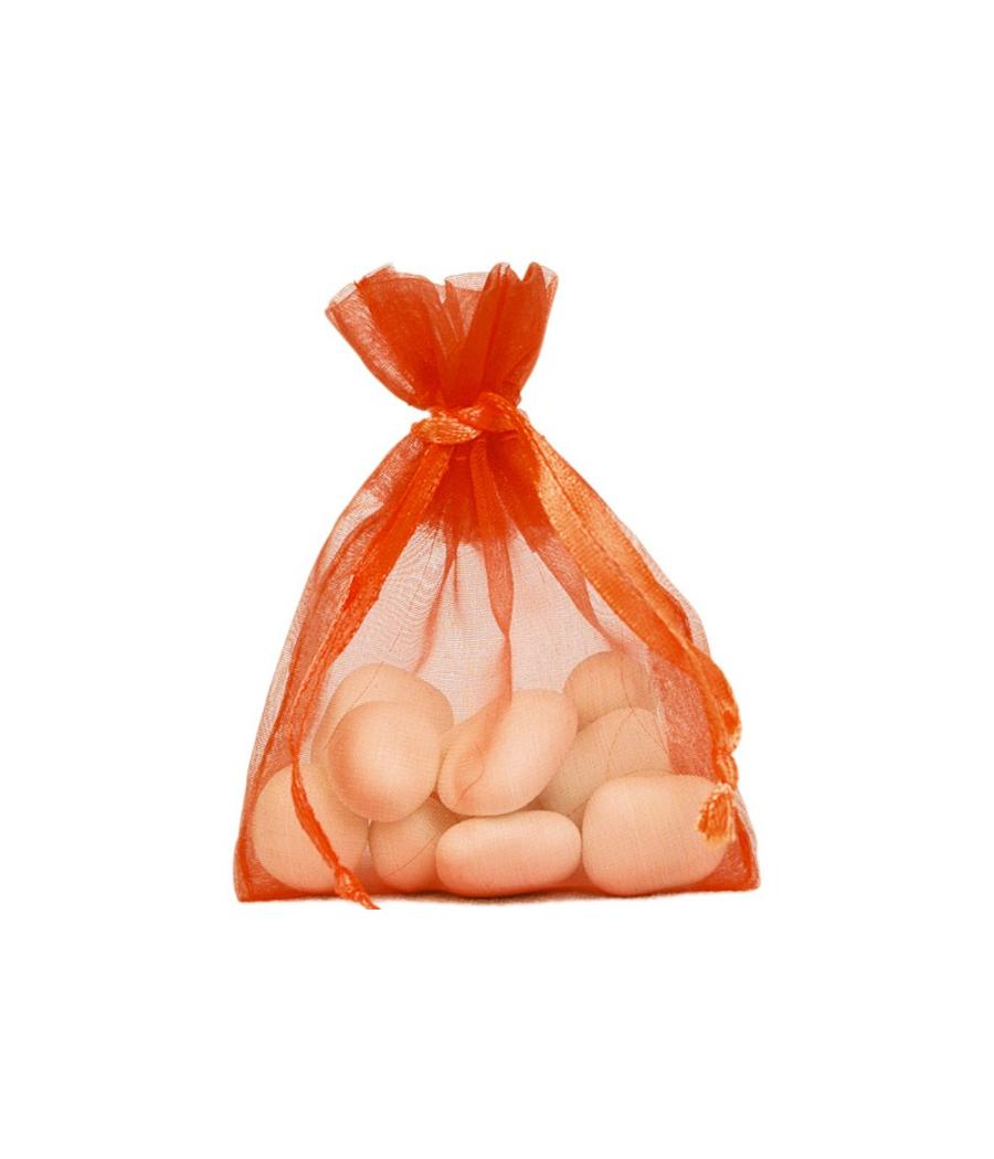 Sachet Organdi uni Orange (Sachet de 10 pièces)