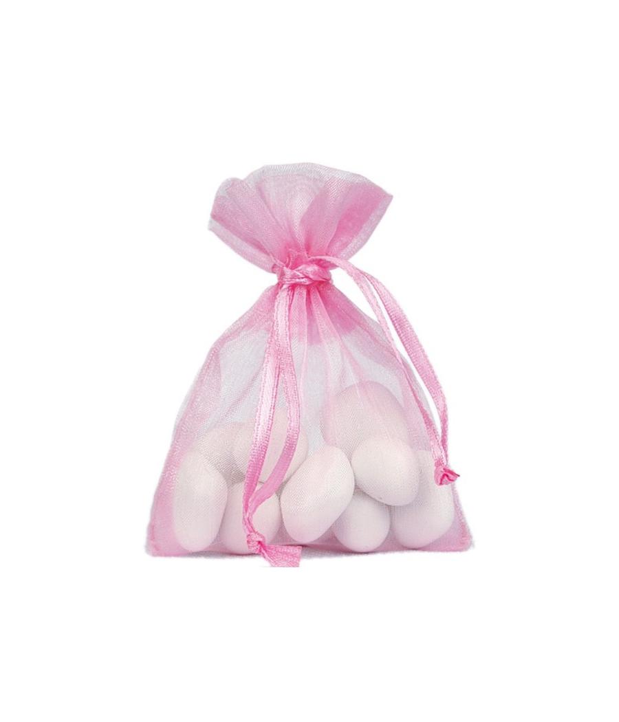 Sachet Organdi uni Rose vif (Sachet de 10 pièces)