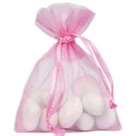 Sachet Organdi uni Rose vif (Sachet de 10 pièces)