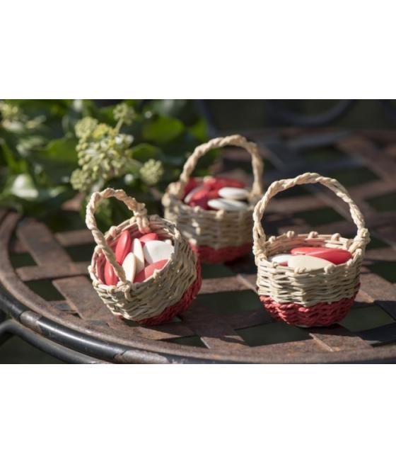 Petit panier Rouge La piee