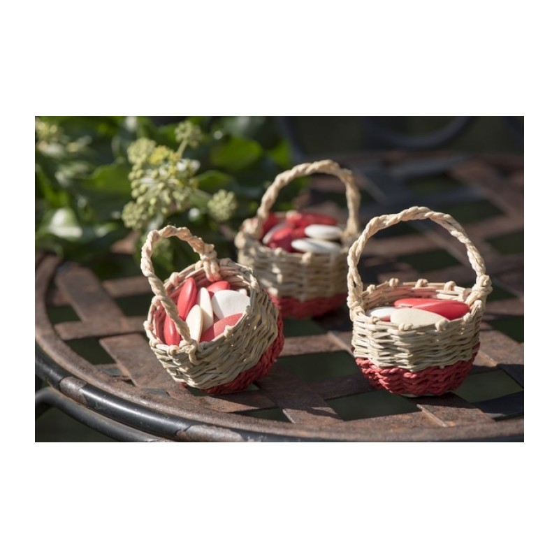 Petit panier Rouge La piee