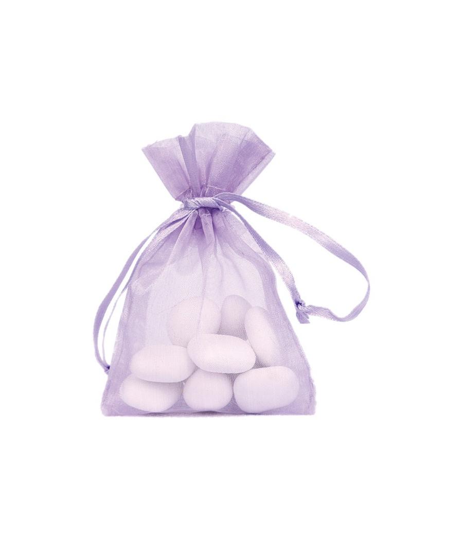 Sachet Organdi uni Parme Sachet de  piees 