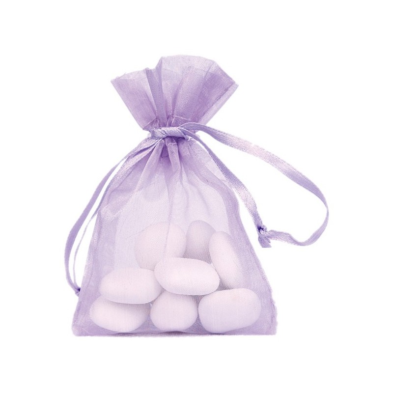 Sachet Organdi uni Parme Sachet de  piees 