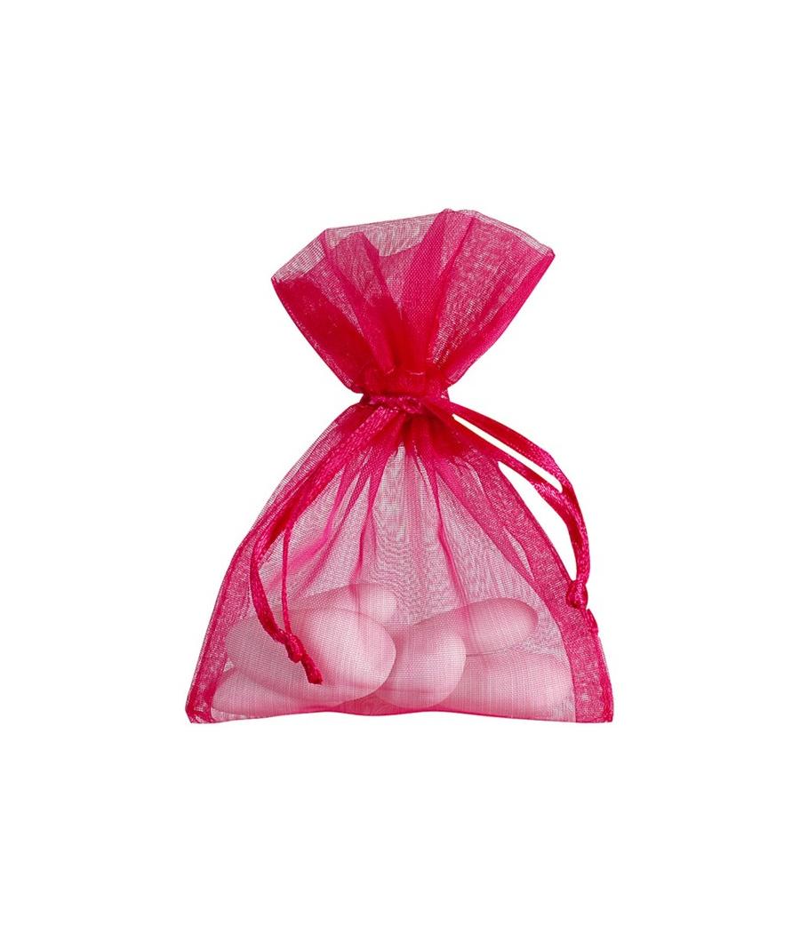 Sachet Organdi uni Fuchsia (Sachet de 10 pièces)