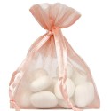 Sachet Organdi uni Corail (Sachet de 10 pièces)