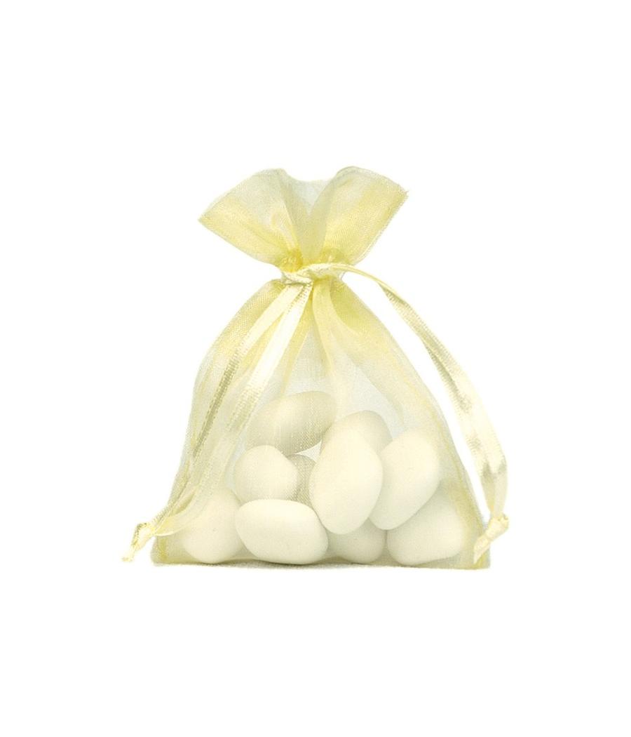 Sachet Organdi uni Jaune pâle (Sachet de 10 pièces)