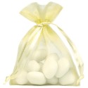 Sachet Organdi uni Jaune pâle (Sachet de 10 pièces)
