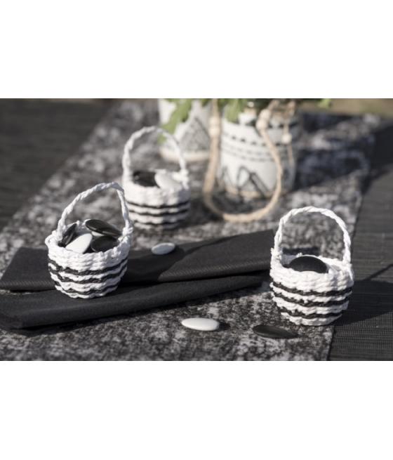 Petit panier Ethnique Blanc