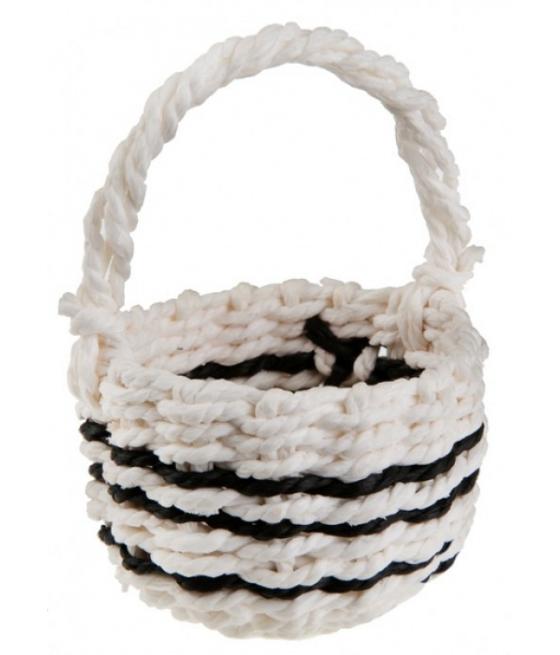 Petit panier Ethnique Blanc