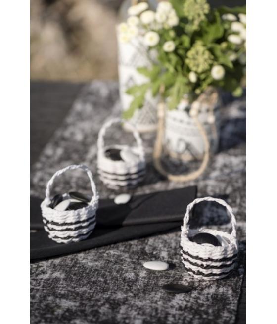 Petit panier Ethnique Blanc