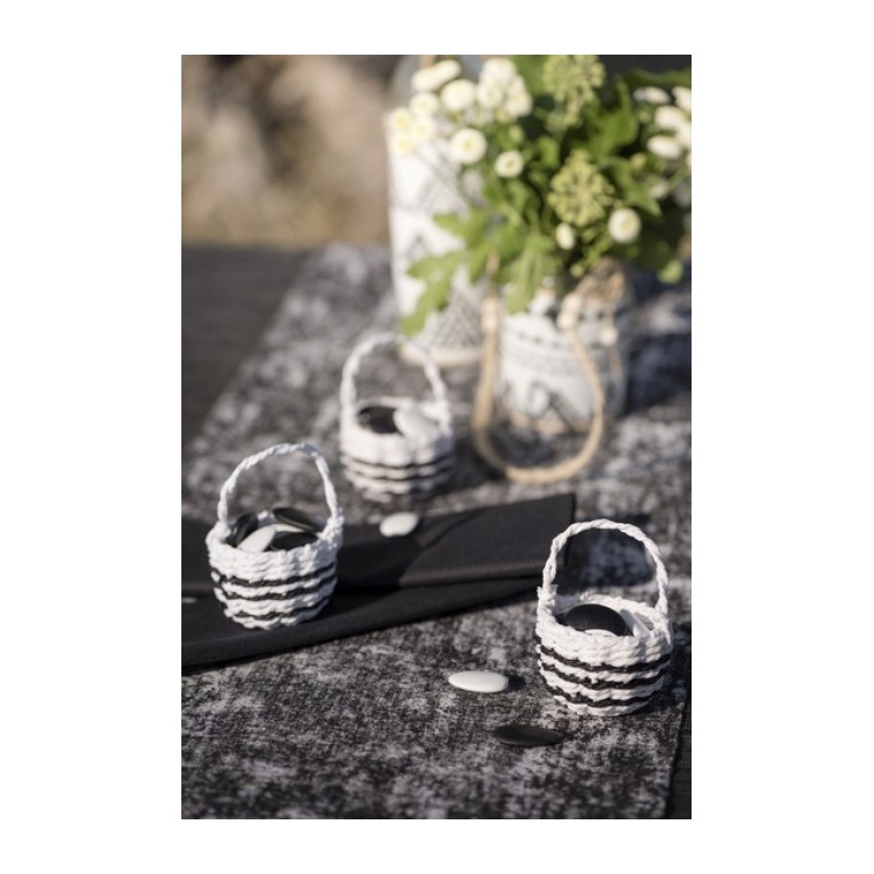 Petit panier Ethnique Blanc
