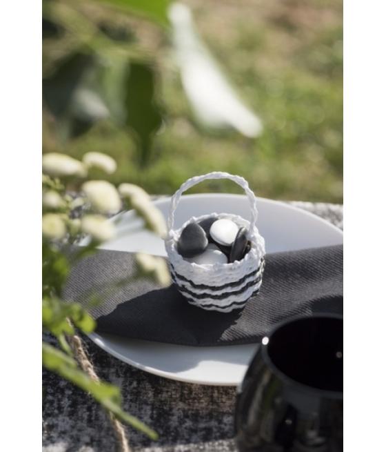 Petit panier Ethnique Blanc