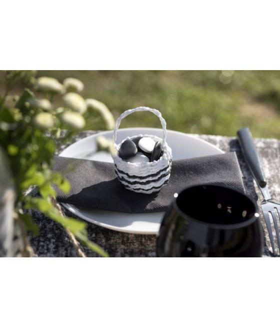 Petit panier Ethnique Blanc