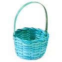 Petit panier osier Turquoise 