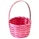 Petit panier osier fushia