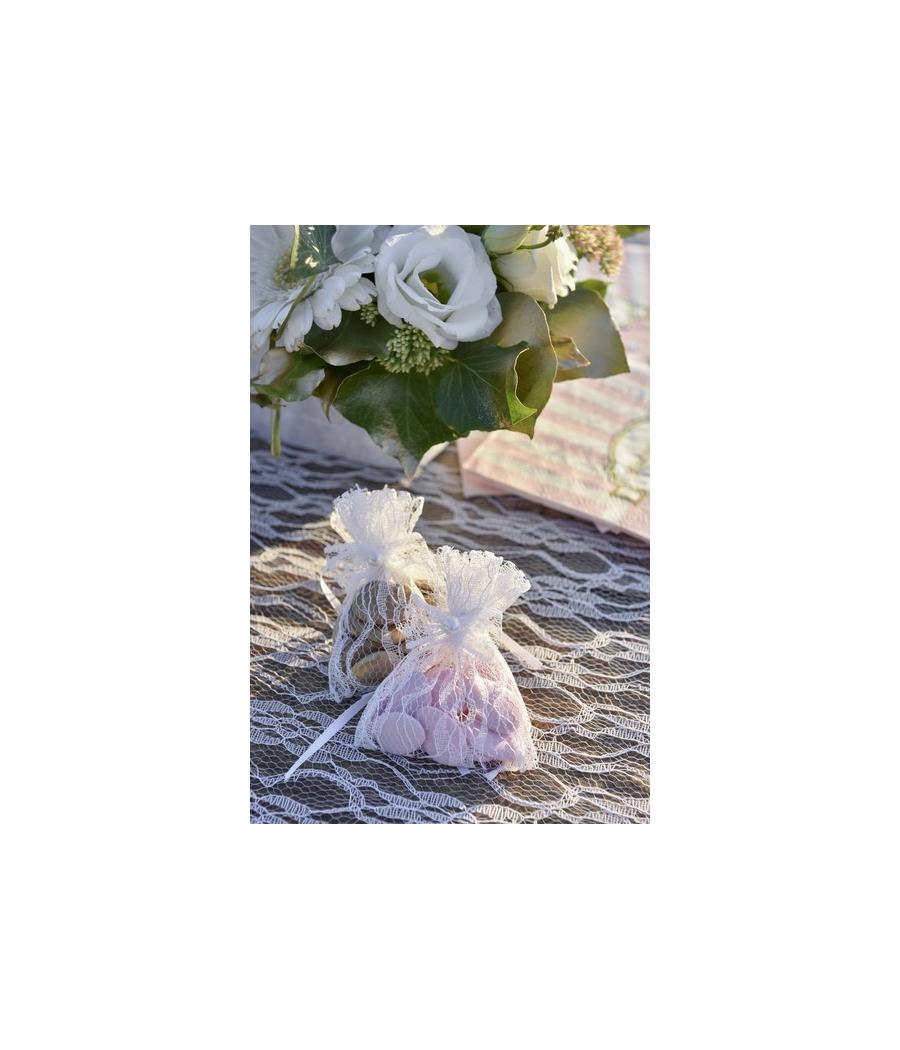 Sachet dentelle Blanc Sachet de  piees 