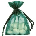 Sachet Organdi uni Vert sapin (Sachet de 10 pièces)