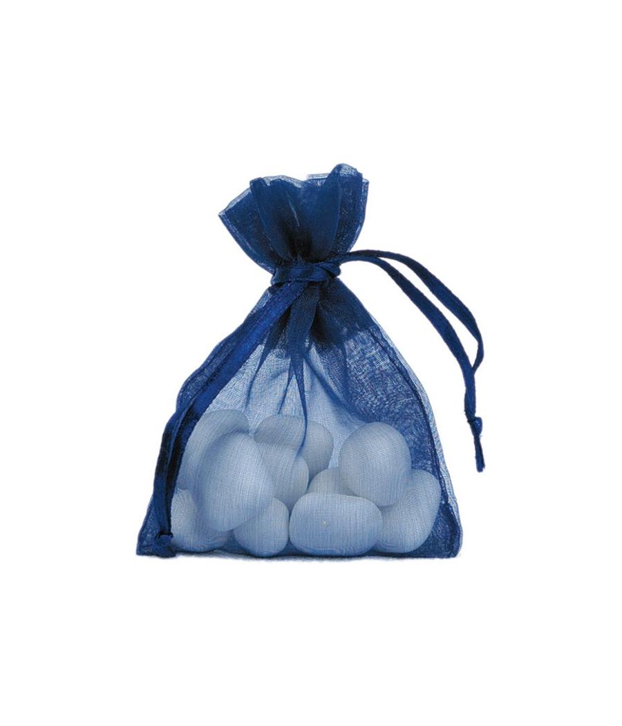 Sachet Organdi uni Marine (Sachet de 10 pièces)