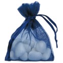 Sachet Organdi uni Marine (Sachet de 10 pièces)