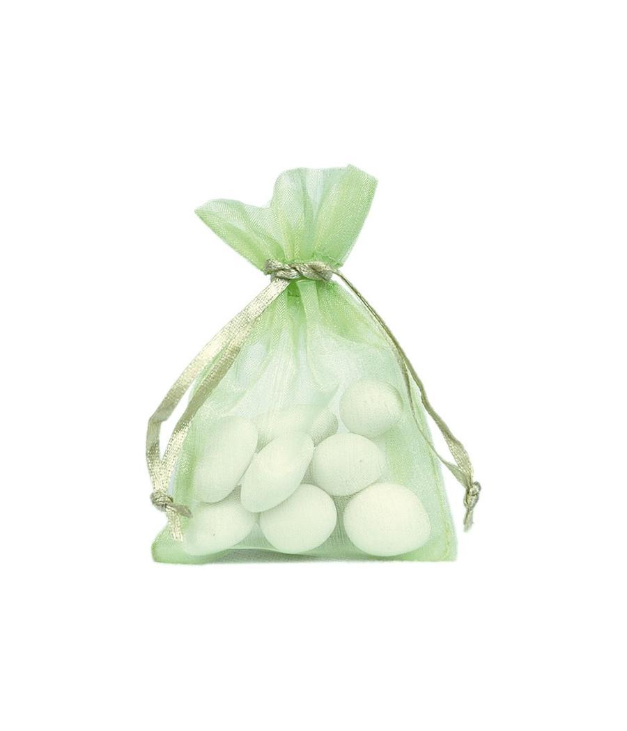 Sachet Organdi uni Vert (Sachet de 10 pièces)