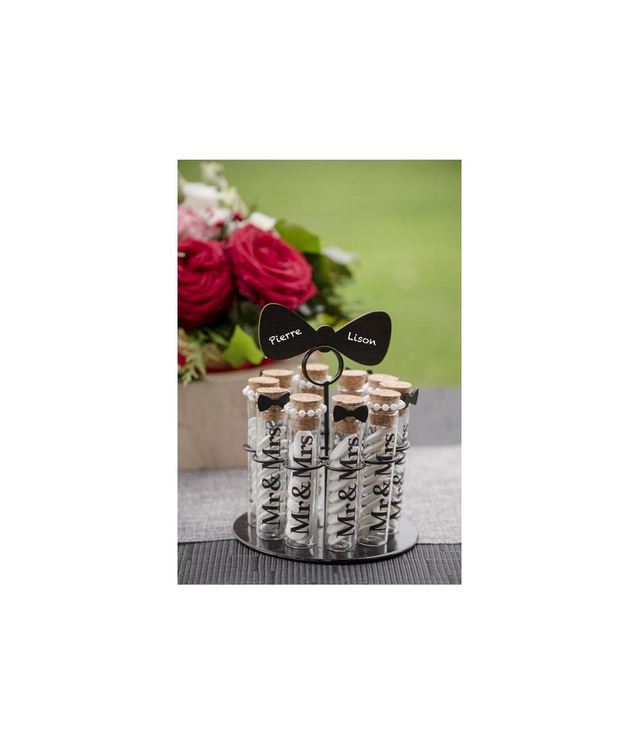 Eprouvette Mr & Mrs Transparent Sachet de  piees 