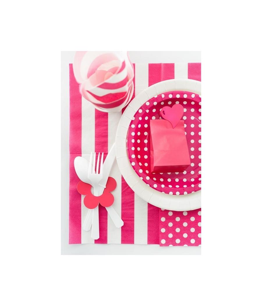 Marque-place fleur Rouge Sachet de  piees 