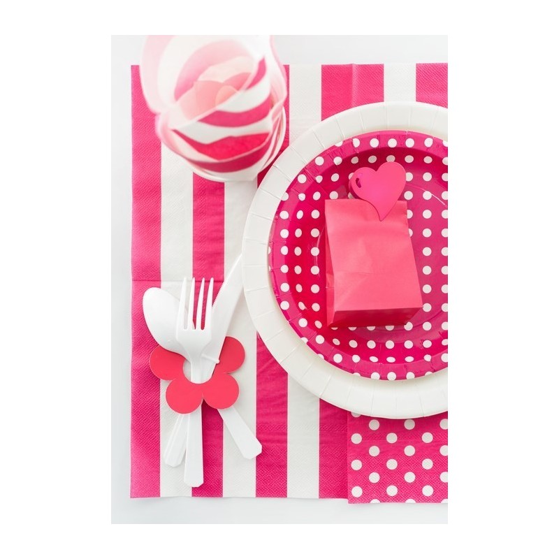 Marque-place fleur Rouge Sachet de  piees 