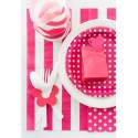 Marque-place fleur Rouge Sachet de  piees 
