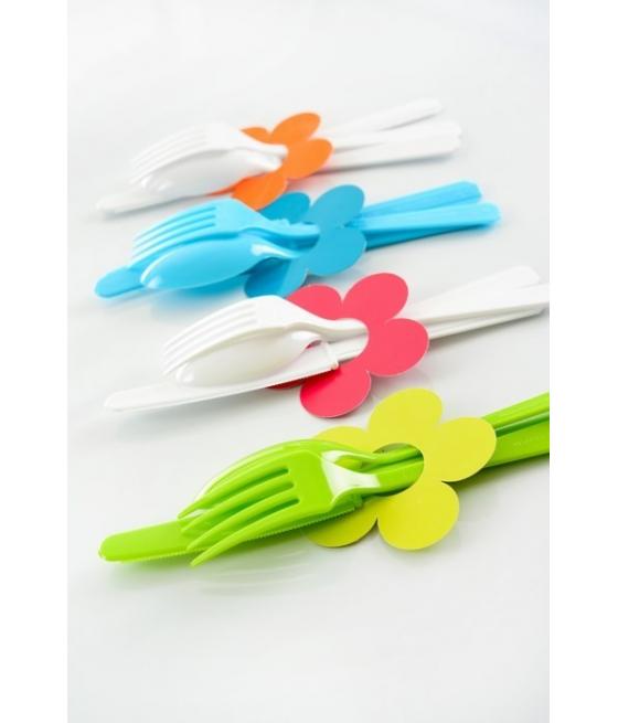 Marque-place fleur Rouge Sachet de  piees 